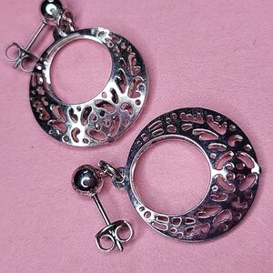 Sweet Silver Hoop Earrings